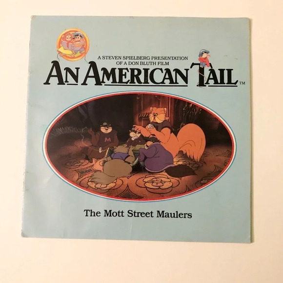 Vintage 1986 Lot of 2 An American Tail  Books Little Lost Fievel The Moss Street - Picture 3 of 16
